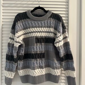 Women/Unisex Multicolor Striped Sweater